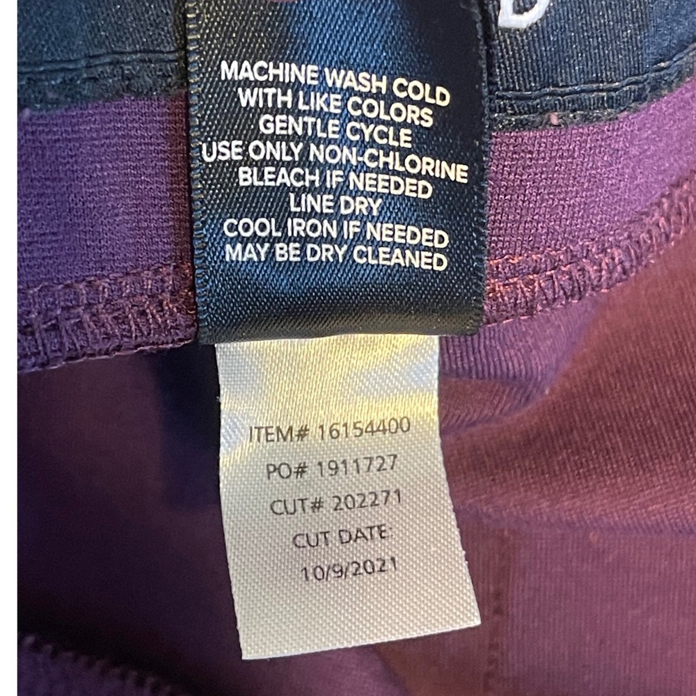 Torrid Ankle Pants Womens 2 Purple Excellent Stretch Pull On Side Slit Career - Picture 10 of 10